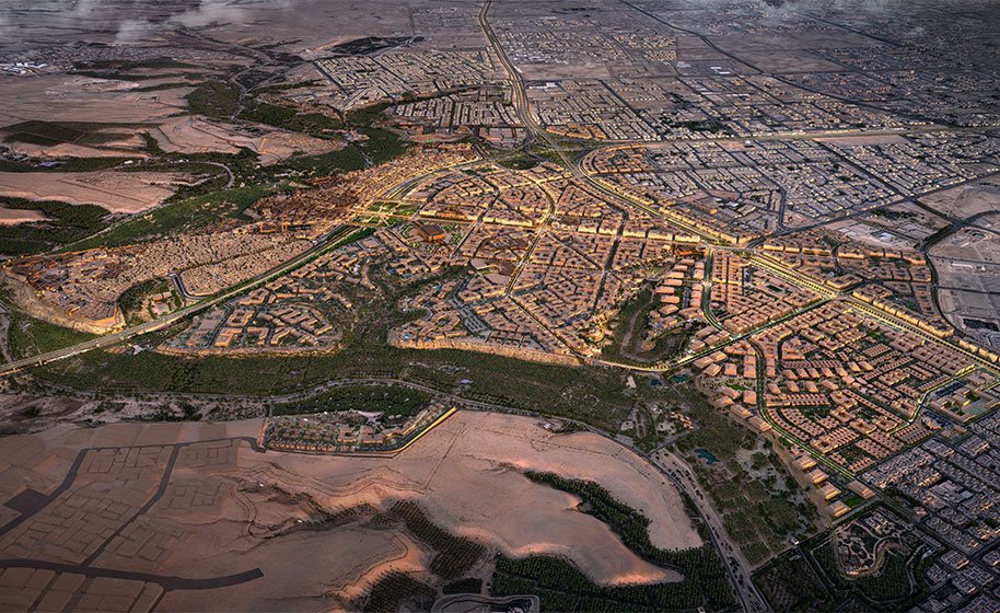 In a regional first, the Diriyah masterplan is awarded Platinum Level LEED for Cities by the USGBC.
